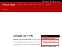 Tablet Screenshot of cn.jobisland.com