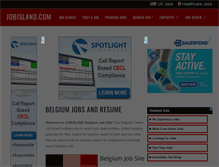 Tablet Screenshot of be.jobisland.com