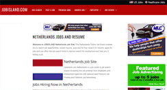 Desktop Screenshot of nl.jobisland.com