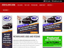 Tablet Screenshot of nl.jobisland.com