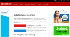 Desktop Screenshot of lu.jobisland.com