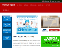 Tablet Screenshot of mx.jobisland.com