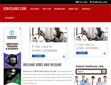 Tablet Screenshot of ie.jobisland.com